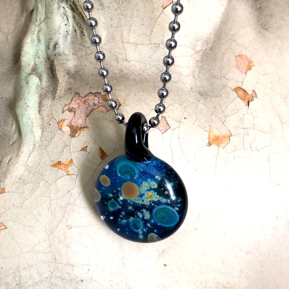 Planets in Glass Necklace